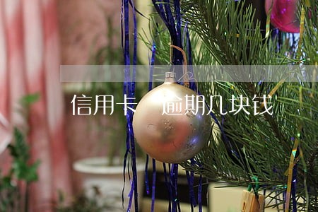 信用卡 逾期几块钱 信用卡 逾期几块钱